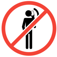 no phone call warning symbol png