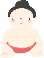 linda Japón sumo ilustración png