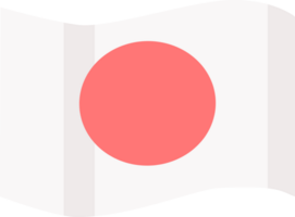 Japão bandeira rabisco ilustração png