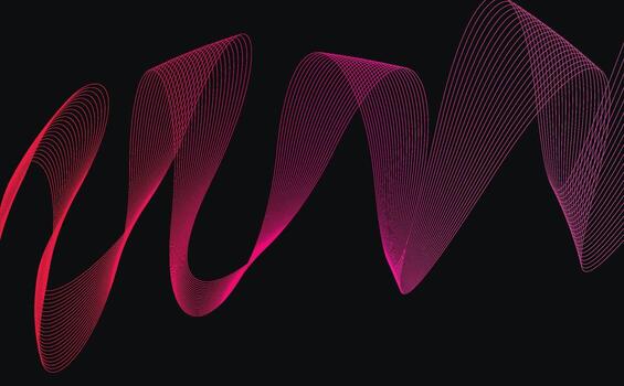 moderno tendencias resumen negro antecedentes con curva brillante lleno color cinta de líquido pintar. modelo para diseño presentación, volantes, tarjeta, web página. vector ilustración eps10