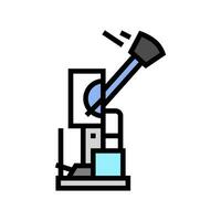 impact testing materials engineering color icon vector illustration