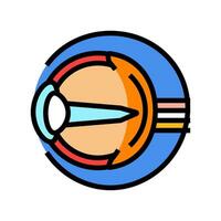 changes vision disease symptom color icon vector illustration