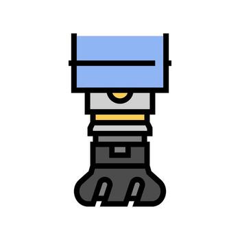 machine tooling mechanical engineer color icon vector illustration