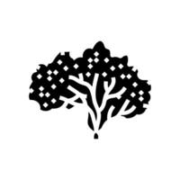 guava tree jungle amazon glyph icon vector illustration