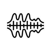 sound waves audiologist doctor line icon vector illustration