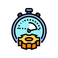 workflow optimization manufacturing engineer color icon vector illustration