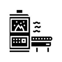 heat treatment manufacturing engineer glyph icon vector illustration