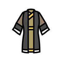 taoist robe taoism color icon vector illustration