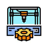 prototyping manufacturing engineer color icon vector illustration