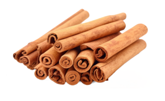 Cinnamon isolated on transparent background. PNG file, cut out. AI Generated