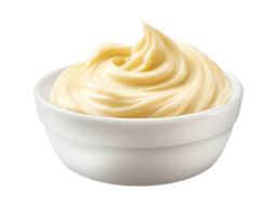 Mayonnaise isolated on transparent background. PNG file, cut out. AI Generated