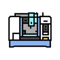 machining center manufacturing engineer color icon vector illustration