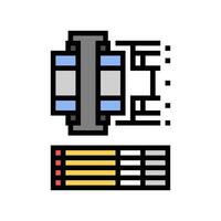 tolerance analysis mechanical engineer color icon vector illustration