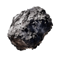 Asteroid isolated on transparent background. PNG file, cut out. AI Generated