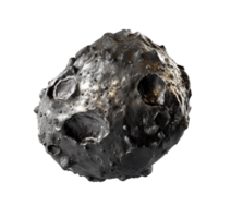 Asteroid isolated on transparent background. PNG file, cut out. AI Generated