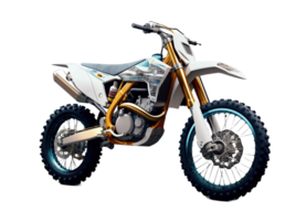 motocross bicicletta isolato su trasparente sfondo. png file, tagliare fuori. ai generato