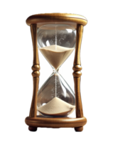 Hourglass isolated on transparent background. PNG file, cut out. AI Generated