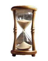 Hourglass isolated on transparent background. PNG file, cut out. AI Generated