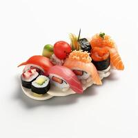 AI Generative high quality 3D style design of sushi photo