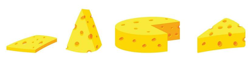 un bloquear de queso vector aislado icono amarillo