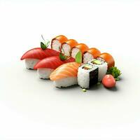 AI Generative high quality 3D style design of sushi photo