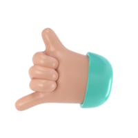 3d hand with two fingers icon illustration social icon. Cartoon character hand gesture. Business success clip art transparent png