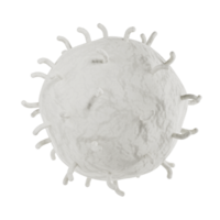 vit blod cell 3d realistisk ikon analys. leukocyter medicinsk illustration isolerat transparent png