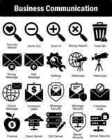 A set of 20 business icons as favorite search, zoom out, zoom in vector