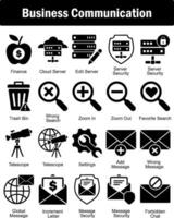A set of 20 business icons as finance, cloud server, edit server vector
