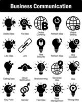 A set of 20 business icons as dislike idea, fix idea, global currency vector
