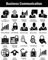 A set of 20 business icons as time management, business target, business growth vector
