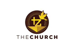Trendy and Professional letter Z church sign Christian and peaceful vector logo design