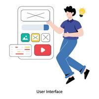 User Interface Flat Style Design Vector illustration. Stock illustration