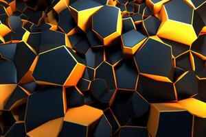 Voronoi Blocks Pattern Texture Background photo
