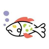 Trendy Fish Conepts vector