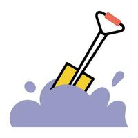 Trendy Shovel Concepts vector