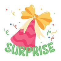 Trendy Surprise Concepts vector