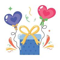 Trendy Birthday Gift vector