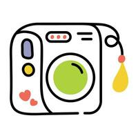 Trendy Digital Camera vector