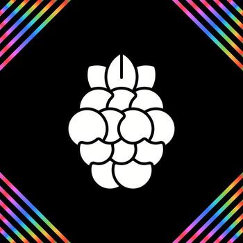 icono de vector de frambuesa