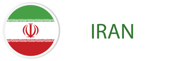 Iran flag in web button, button icons. png