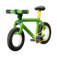 Green tricycle for children, kids ai generative png