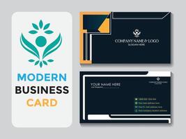 Vector modern business card template for your project