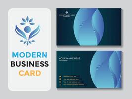 Vector modern business card template for your project