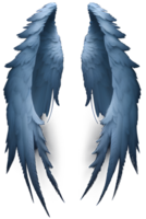 wings on a transparent background ai generative png