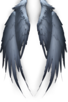 wings on a transparent background ai generative png