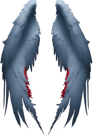 wings on a transparent background ai generative png