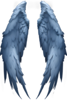 wings on a transparent background ai generative png