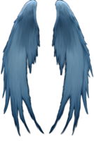 wings on a transparent background ai generative png
