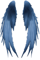 wings on a transparent background ai generative png